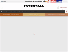 Tablet Screenshot of estufascorona.cl